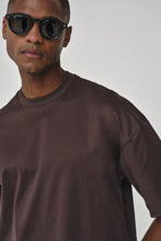 Interlock Supima Oversized T-shirt | Ebony Brown