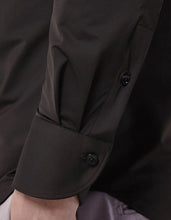 Brown Twill Solid colour Shirt Collar small cutaway for Male - Xacus