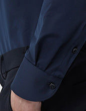 Navy Blue Oxford Solid colour Shirt Collar small cutaway for Male - Xacus