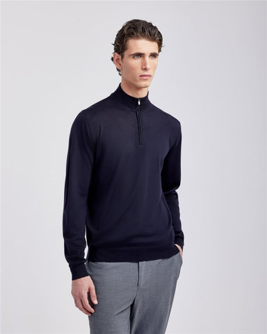 HALF-ZIP SWEATER